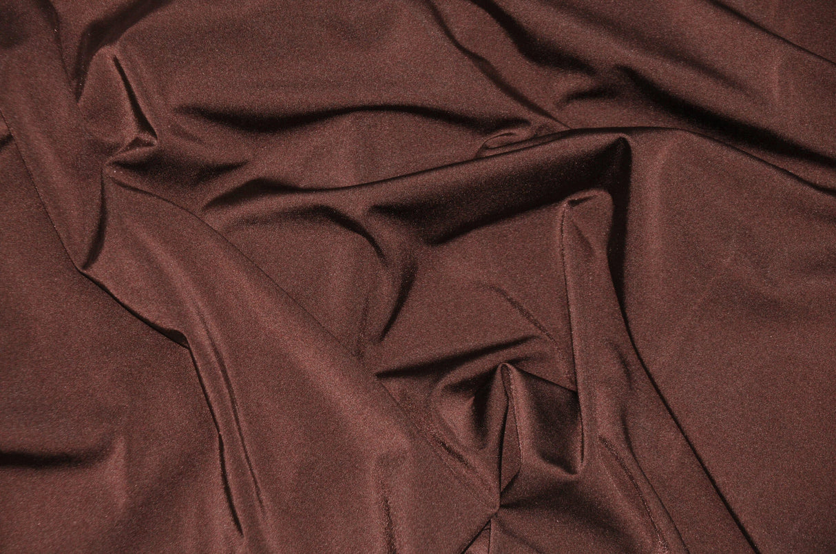Nylon Spandex 4 Way Stretch Fabric | 60" Width | Great for Swimwear, Dancewear, Waterproof, Tablecloths, Chair Covers | Multiple Colors | Fabric mytextilefabric Yards Brown