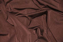 Load image into Gallery viewer, Nylon Spandex 4 Way Stretch Fabric | 60&quot; Width | Great for Swimwear, Dancewear, Waterproof, Tablecloths, Chair Covers | Multiple Colors | Fabric mytextilefabric Yards Brown 
