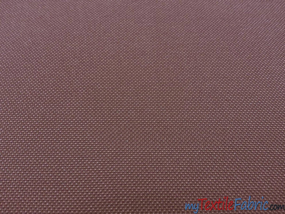 Waterproof Sun Repellent Canvas Fabric | 58" Wide | 100% Polyester | Great for Outdoor Waterproof Pillows, Tents, Covers, Bags, Patio Fabric mytextilefabric Yards Chocolate