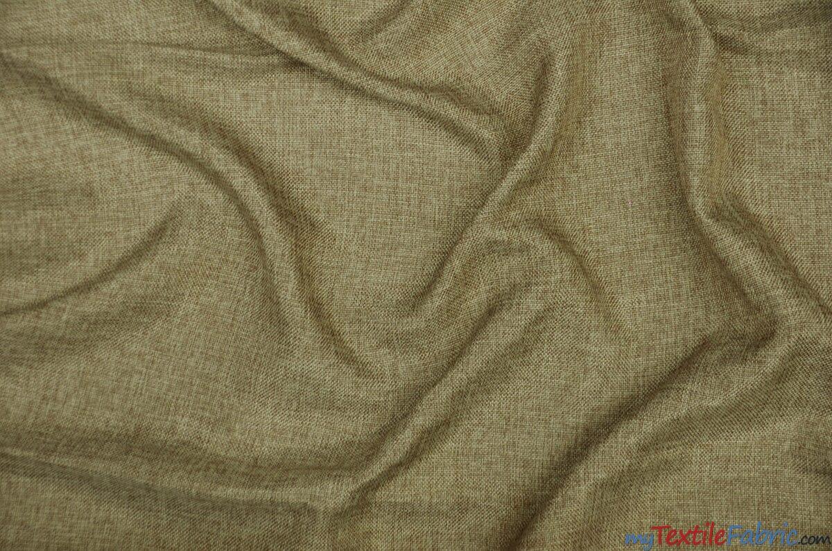Vintage Linen Fabric | Imitation Burlap Fabric | 60" Wide | Faux Burlap | Vintage Rustic Natural Look Burlap | Washable Burlap Fabric for Decor | Fabric mytextilefabric Yards Wheat
