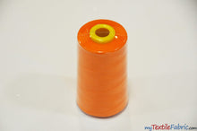 Load image into Gallery viewer, All Purpose Polyester Thread | 6000 Yard Spool | 50 + Colors Available | My Textile Fabric Orange 
