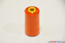 Load image into Gallery viewer, All Purpose Polyester Thread | 6000 Yard Spool | 50 + Colors Available | My Textile Fabric Red Orange 
