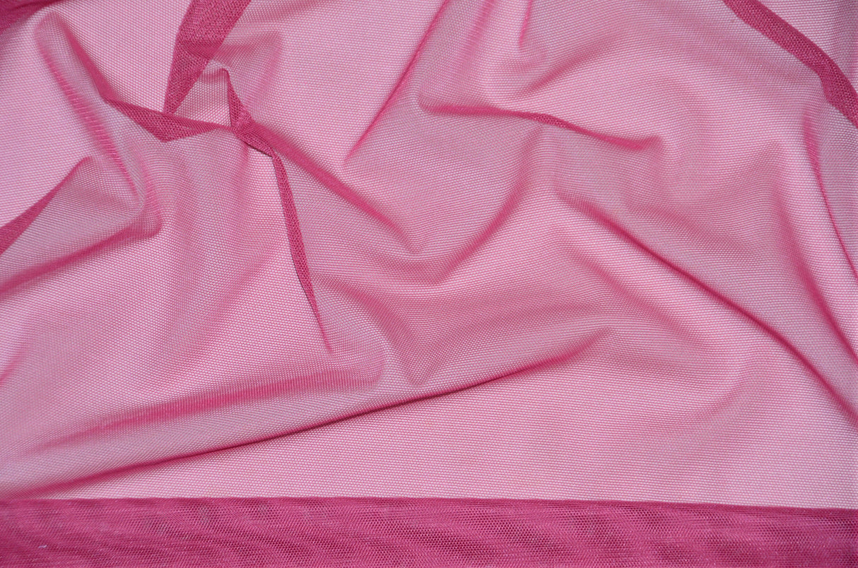 Super Soft Power Mesh Spandex | 20% Spandex | 60" Wide | 4 Way Stretch | Multiple Colors | Fabric mytextilefabric Yards Fuchsia