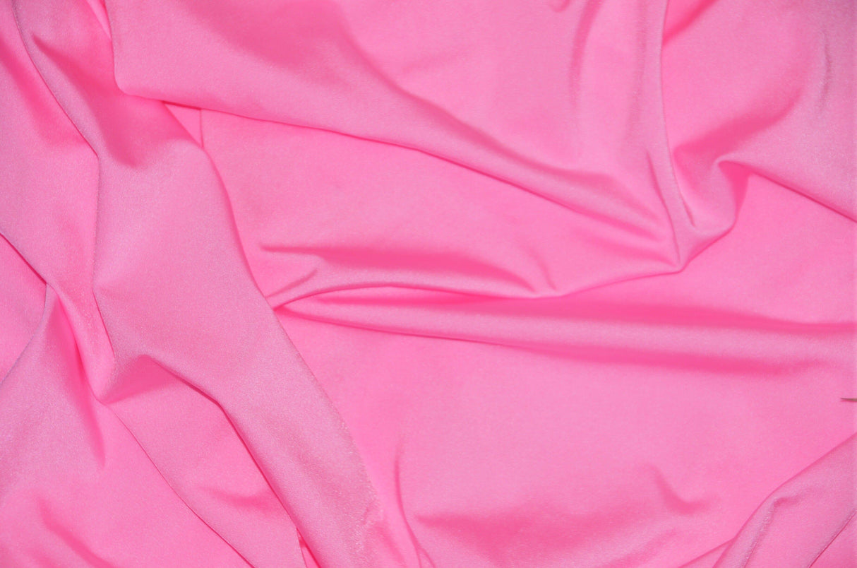 Nylon Spandex 4 Way Stretch Fabric | 60" Width | Great for Swimwear, Dancewear, Waterproof, Tablecloths, Chair Covers | Multiple Colors | Fabric mytextilefabric Yards Neon Pink