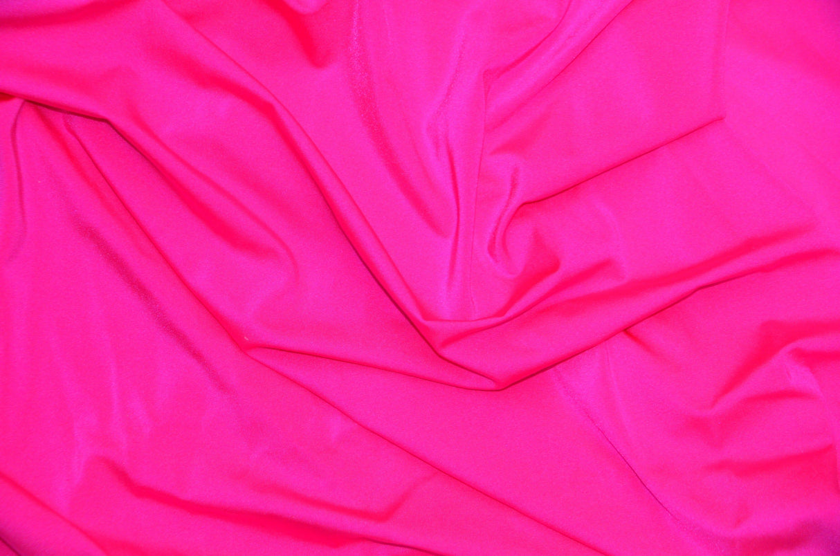 Nylon Spandex 4 Way Stretch Fabric | 60" Width | Great for Swimwear, Dancewear, Waterproof, Tablecloths, Chair Covers | Multiple Colors | Fabric mytextilefabric Yards Neon Fuchsia