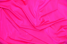 Load image into Gallery viewer, Nylon Spandex 4 Way Stretch Fabric | 60&quot; Width | Great for Swimwear, Dancewear, Waterproof, Tablecloths, Chair Covers | Multiple Colors | Fabric mytextilefabric Yards Neon Fuchsia 

