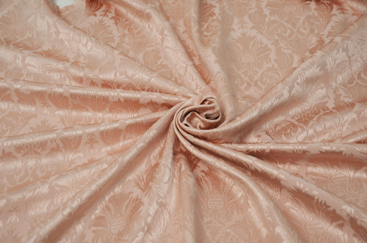 Vintage Damask Fabric | Damask Brocade Fabric | 58" Wide | Drapery, Curtains, Tablecloth, Costume | Multiple Colors | Fabric mytextilefabric Yards Blush Pink