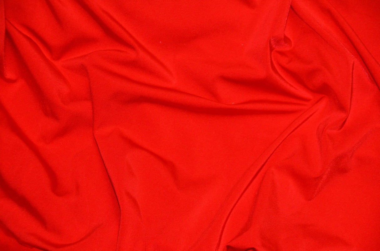 Nylon Spandex 4 Way Stretch Fabric | 60" Width | Great for Swimwear, Dancewear, Waterproof, Tablecloths, Chair Covers | Multiple Colors | Fabric mytextilefabric Yards Red