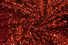 Load image into Gallery viewer, Sequins Stretch Velvet | Sequins on Plush Spandex Velvet | 60&quot; Wide | Multiple Colors | My Textile Fabric 

