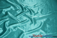 Load image into Gallery viewer, Stretch Charmeuse Satin Fabric | Soft Silky Satin Fabric | 96% Polyester 4% Spandex | Multiple Colors | Wholesale Bolt | Fabric mytextilefabric Jade 
