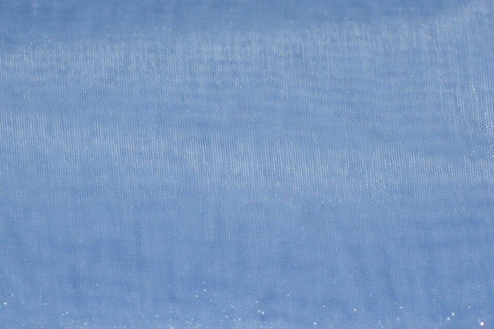 USA Made | Organza Chair Sashes | 8" x 108" Size | Pack of 50 | Multiple Colors | Organza Chair Ties Made in Los Angeles | newtextilefabric Baby Blue