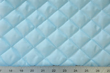 Load image into Gallery viewer, Quilted Polyester Batting Fabric | Padded Quilted Fabric Lining | 60&quot; Wide | Polyester Quilted Padded Lining Fabric by the Yard | Jacket Liner Fabric | newtextilefabric Yards Baby Blue 
