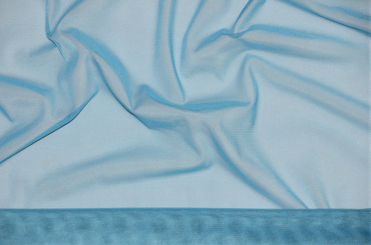 Super Soft Power Mesh Spandex | 20% Spandex | 60" Wide | 4 Way Stretch | Multiple Colors | Fabric mytextilefabric Yards Turquoise