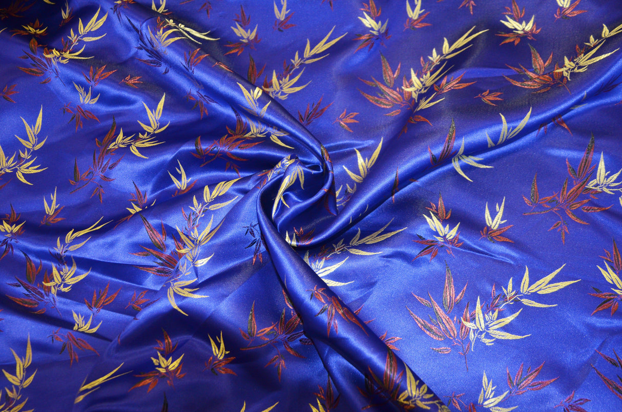 Oriental Bamboo Brocade | Chinese Bamboo Brocade | 45" Wide | Chinese Brocade Fabric | Fabric mytextilefabric Yards Royal