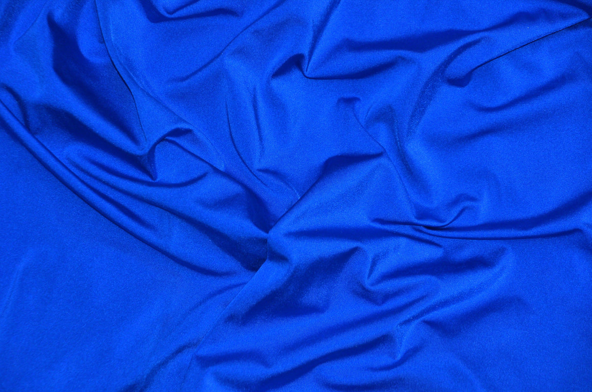 Nylon Spandex 4 Way Stretch Fabric | 60" Width | Great for Swimwear, Dancewear, Waterproof, Tablecloths, Chair Covers | Multiple Colors | Fabric mytextilefabric Yards Royal Blue
