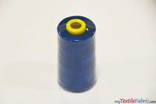 Load image into Gallery viewer, All Purpose Polyester Thread | 6000 Yard Spool | 50 + Colors Available | My Textile Fabric Royal Blue 
