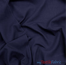 Load image into Gallery viewer, 100% Cotton Fabric by the Continuous Yard | 60&quot; Wide | White Navy and Black | Cotton Sheeting | Mask Fabric, Shirt, Pouch | Fabric mytextilefabric Yards Navy Blue 

