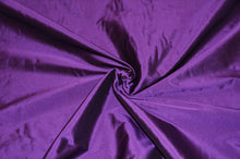 Load image into Gallery viewer, Polyester Silk Taffeta Fabric | Soft Polyester Taffeta Dupioni Fabric by the Yard | 54&quot; Wide | Dresses, Curtain, Cosplay, Costume | Fabric mytextilefabric Yards Plum 
