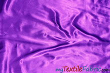Load image into Gallery viewer, Stretch Charmeuse Satin Fabric | Soft Silky Satin Fabric | 96% Polyester 4% Spandex | Multiple Colors | Continuous Yards | Fabric mytextilefabric Barney 
