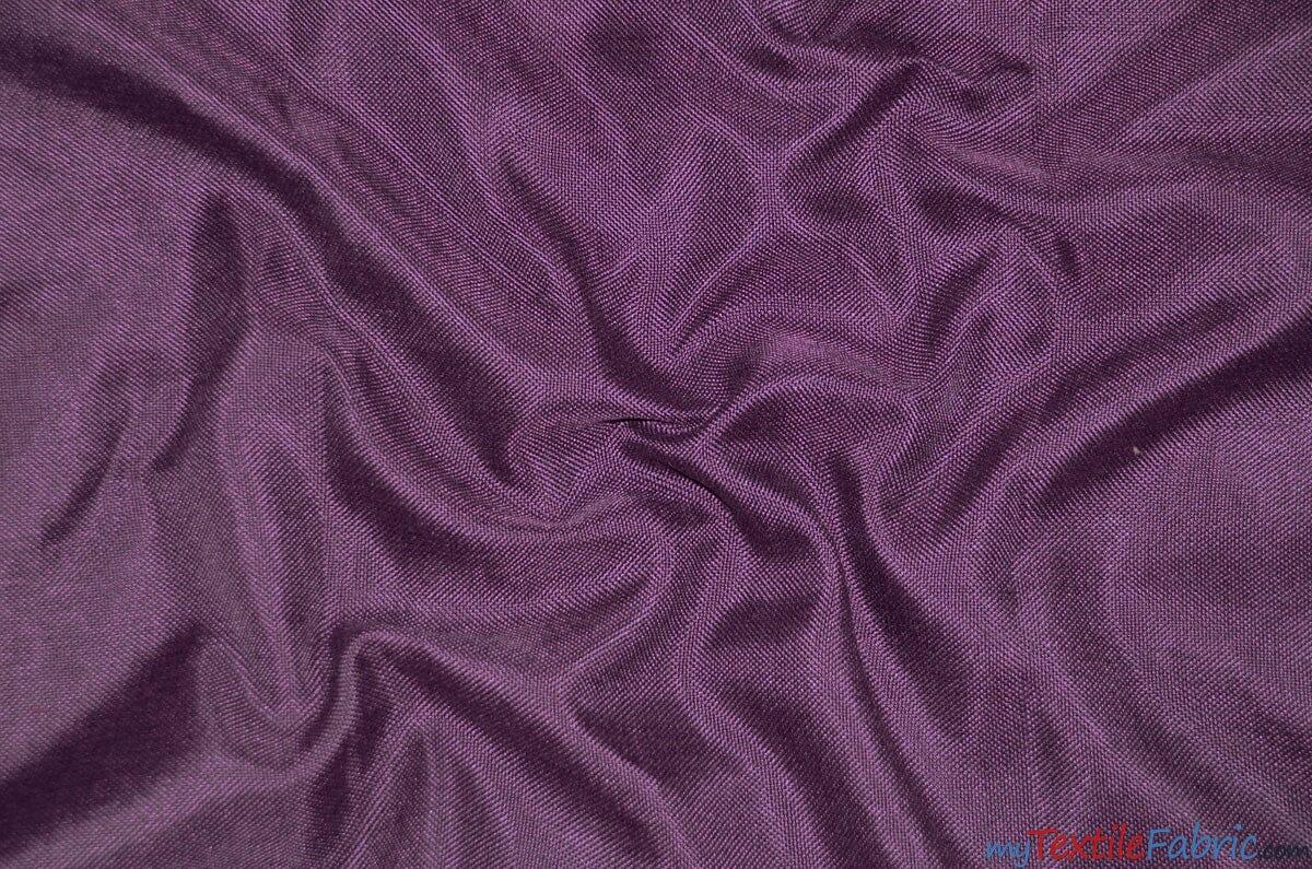 Vintage Linen Fabric | Imitation Burlap Fabric | 60" Wide | Faux Burlap | Vintage Rustic Natural Look Burlap | Washable Burlap Fabric for Decor | Fabric mytextilefabric Yards Eggplant