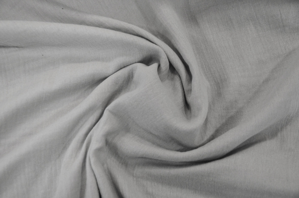 Double Layer Cotton Gauze Fabric | Soft Double Layer Muslin | 48" Wide | Double Cotton Gauze Fabric | Fabric mytextilefabric Yards Silver