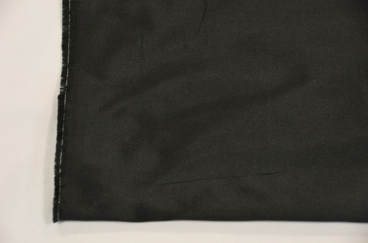Polyester Silk Taffeta Fabric | Soft Polyester Taffeta Dupioni Fabric by the Yard | 54" Wide | Dresses, Curtain, Cosplay, Costume | Fabric mytextilefabric 3"x3" Sample Swatch Black