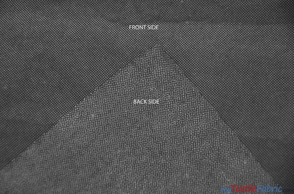 Black and White Fusing Fabric | Fusible Interfacing | Medium Weight | 60" Wide | Iron on Woven | My Textile Fabric Yards Black