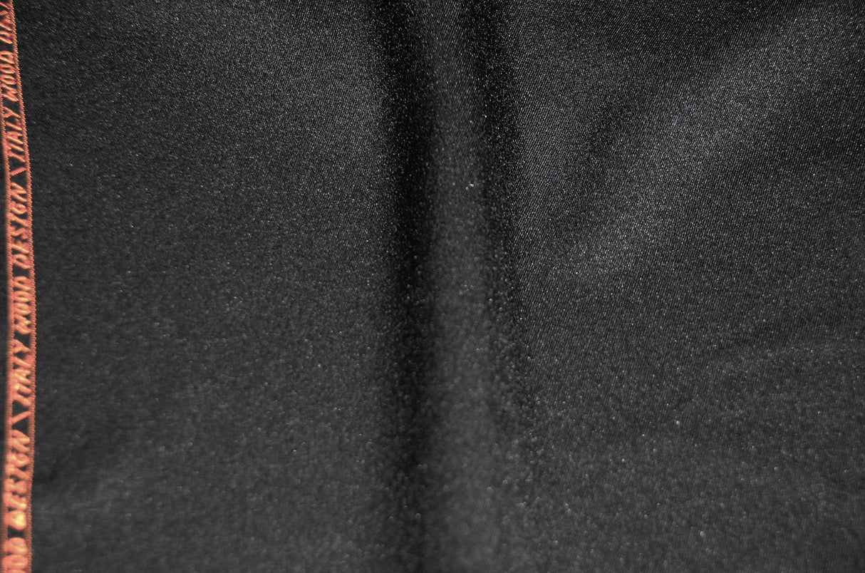 Black Polyester Suiting Fabric | 58" Wide | Black Woven Polyester Suiting Fabric | Fabric mytextilefabric
