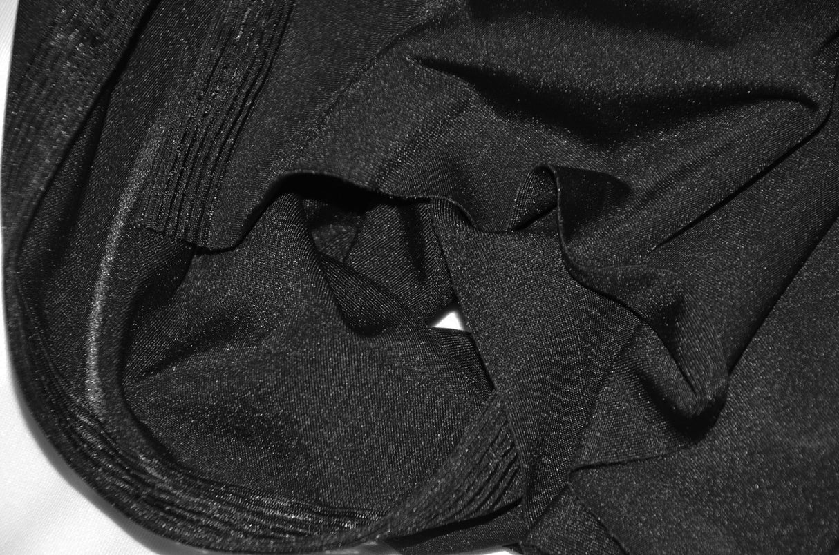 Yoga Spandex Fabric | 60" Wide | Active Wear and Sportswear Fabric | Poly Spandex for Digital Printing | Slight Sheen 4 Way Stretch Knit | White and Black Color | Fabric mytextilefabric