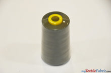 Load image into Gallery viewer, All Purpose Polyester Thread | 6000 Yard Spool | 50 + Colors Available | My Textile Fabric Grey 
