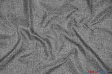 Load image into Gallery viewer, Vintage Linen Fabric | Imitation Burlap Fabric | 60&quot; Wide | Faux Burlap | Vintage Rustic Natural Look Burlap | Washable Burlap Fabric for Decor | Fabric mytextilefabric Yards Charcoal 
