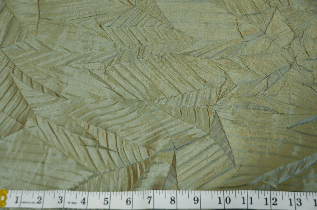 Taffeta Fabric | Bark Leaf Taffeta Fabric by the Yard x 60" Wide | Apparel, Costume, Dress, Cosplay, Wedding, Tablecloth, Overlay | Zig zag Fabric mytextilefabric