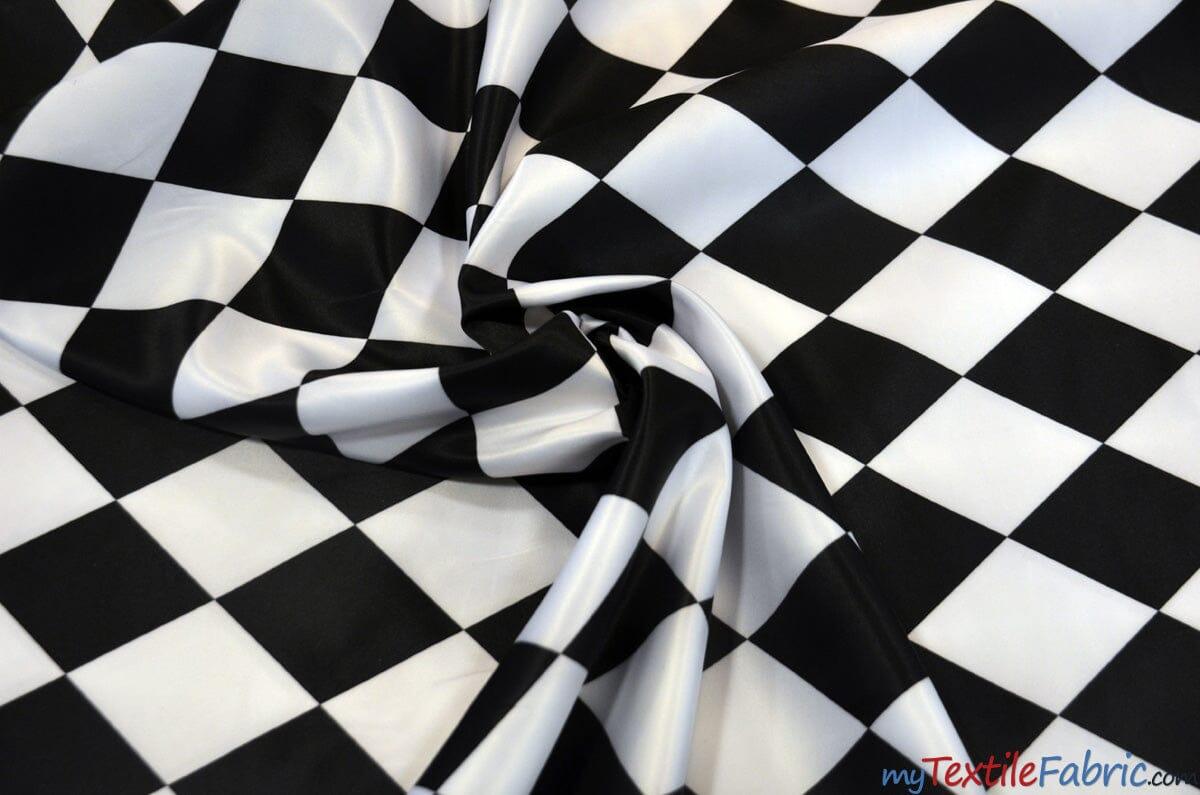 Harlequin Satin Print | Dull Satin Print | 58/60" Wide | Diamond Rhombus Print | Fabric mytextilefabric