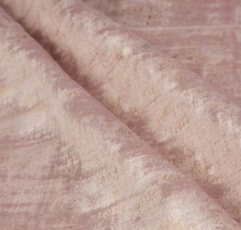 Holland Velvet | Printed Metallic Velvet Fabric | Holland Royal Velvet | 60" Wide | Multiple Colors | My Textile Fabric Yards Blush
