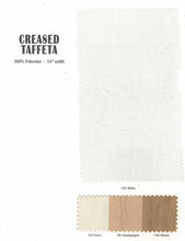 Load image into Gallery viewer, Crease Taffeta Fabric | Crush Taffeta | 52&quot; Wide | Wholesale Bolt | Multiple Colors | Fabric mytextilefabric 
