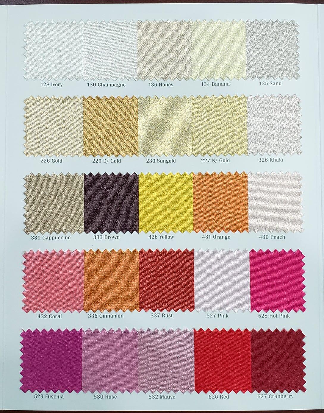 Crepe Back Satin | Korea Quality | 60" Wide | Continuous Yards | Multiple Colors | Fabric mytextilefabric