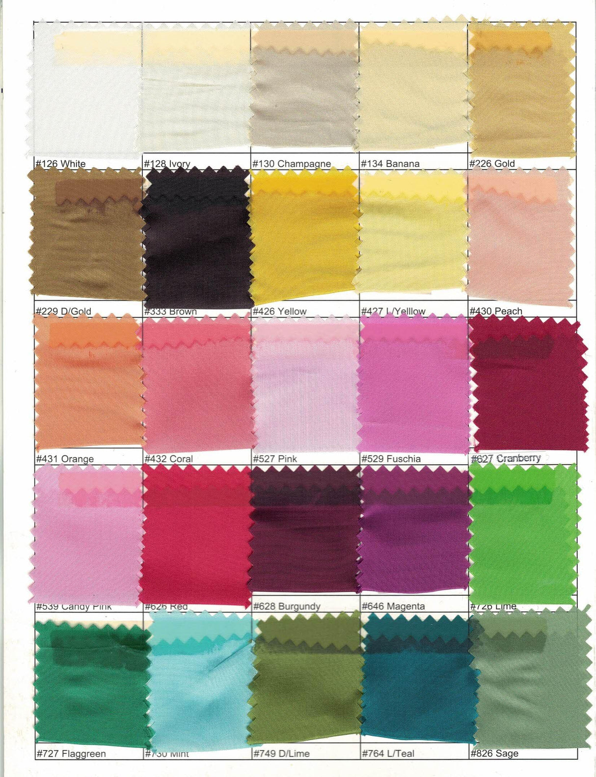 Polyester Silky Habotai Lining | 58" Wide | Super Soft and Silky Poly Habotai Fabric | Sample Swatch | Digital Printing, Apparel Lining, Drapery and Decor | Fabric mytextilefabric