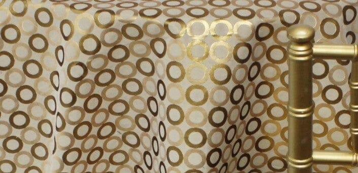 Metallic Contempo Brocade | Contempo Jacquard | 60" Wide | Drapery, Curtains, Tablecloth, Costume | Multiple Colors | Fabric mytextilefabric Yards Gold