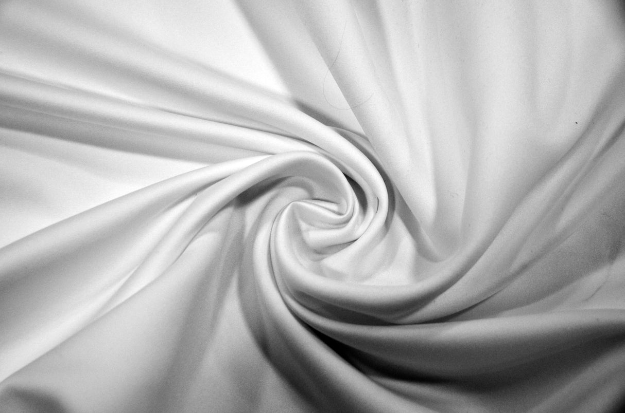 Japanese Matte Satin Peau de Soie Fabric | White Matte Satin | White Duchess Satin | Heavy Dull White Wedding Dress Satin for Bridal Wear | Fabric mytextilefabric