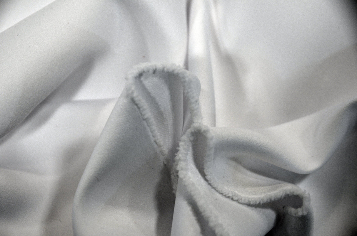 Japanese Matte Satin Peau de Soie Fabric | White Matte Satin | White Duchess Satin | Heavy Dull White Wedding Dress Satin for Bridal Wear | Fabric mytextilefabric