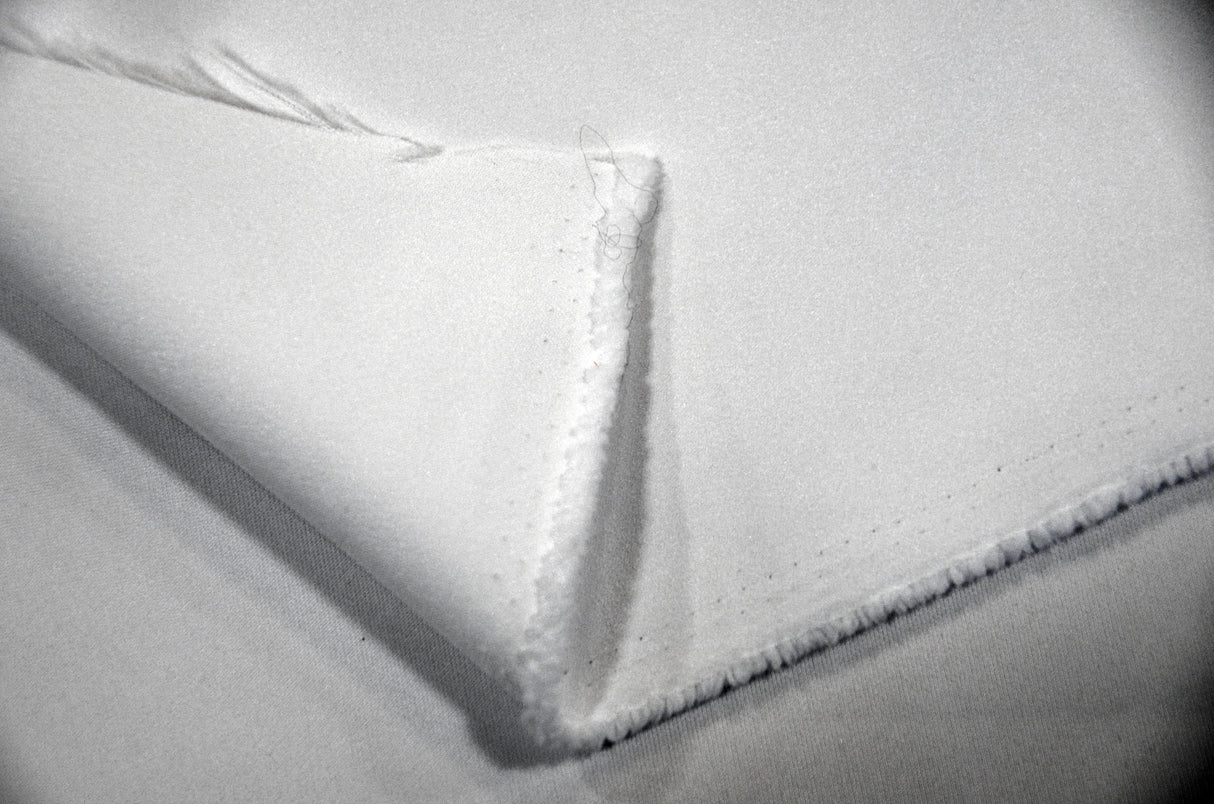 Japanese Matte Satin Peau de Soie Fabric | White Matte Satin | White Duchess Satin | Heavy Dull White Wedding Dress Satin for Bridal Wear | Fabric mytextilefabric