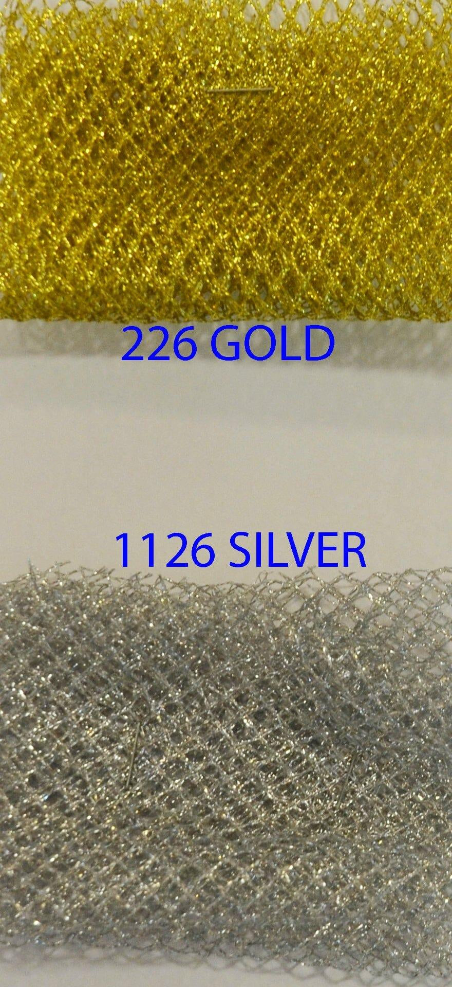 Metallic Lurex Mesh | Metallic Fish Net | 58" Wide | Silver Metallic Net | Metallic Mesh for Cosplay, Dance wear, Costumes. Tutu | newtextilefabric