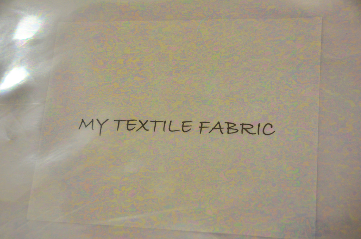 Iridescent Transparent TPU Fabric | Holographic TPU Fabric Yard x 54" Wide | Rainbow & Waterproof TPU | Non Transparent | Soft Non Stretch Fabric mytextilefabric