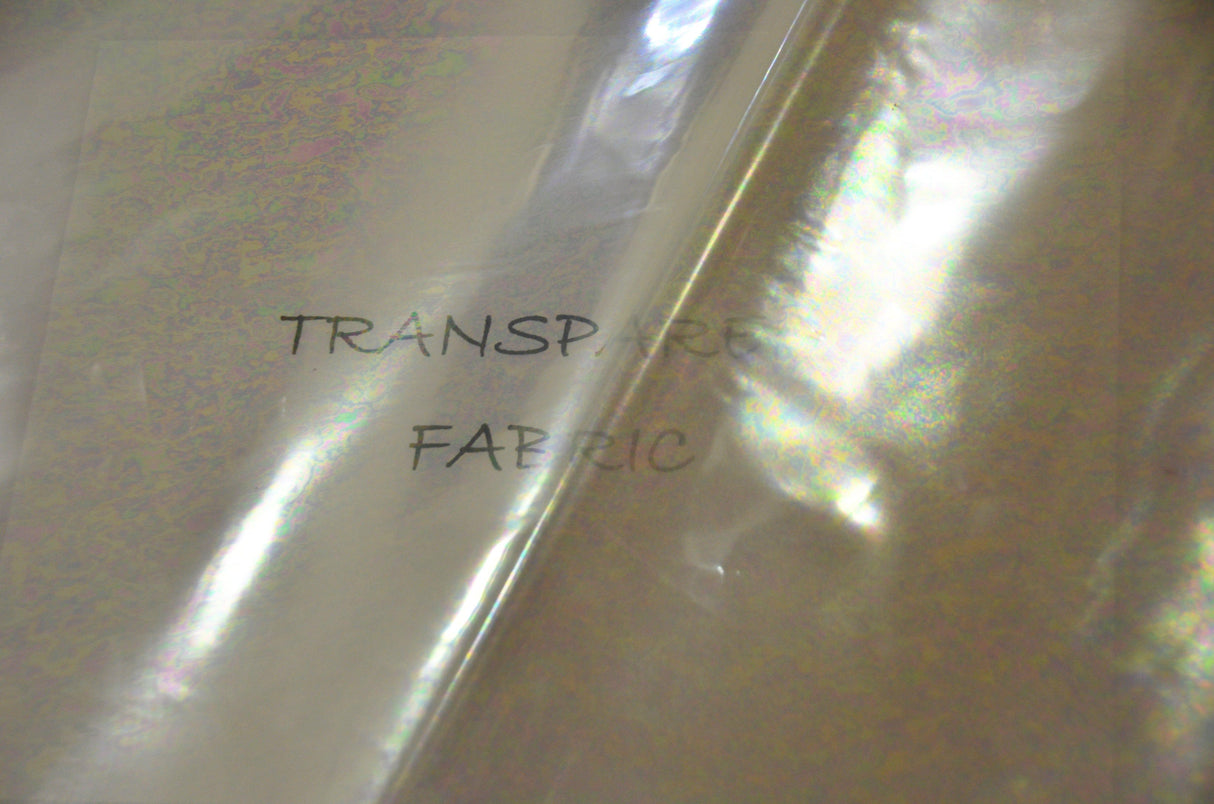 Iridescent Transparent TPU Fabric | Holographic TPU Fabric Yard x 54" Wide | Rainbow & Waterproof TPU | Non Transparent | Soft Non Stretch Fabric mytextilefabric