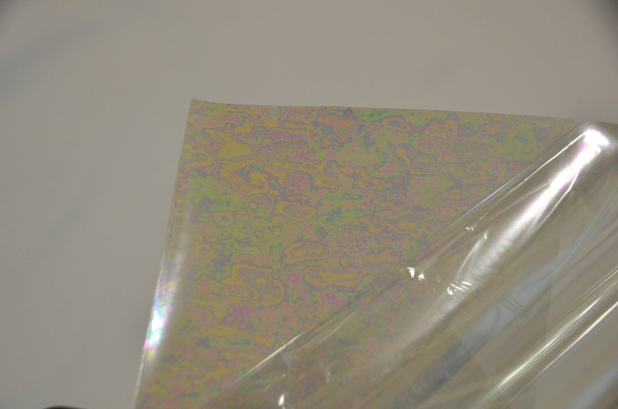 Iridescent Transparent TPU Fabric | Holographic TPU Fabric Yard x 54" Wide | Rainbow & Waterproof TPU | Non Transparent | Soft Non Stretch Fabric mytextilefabric