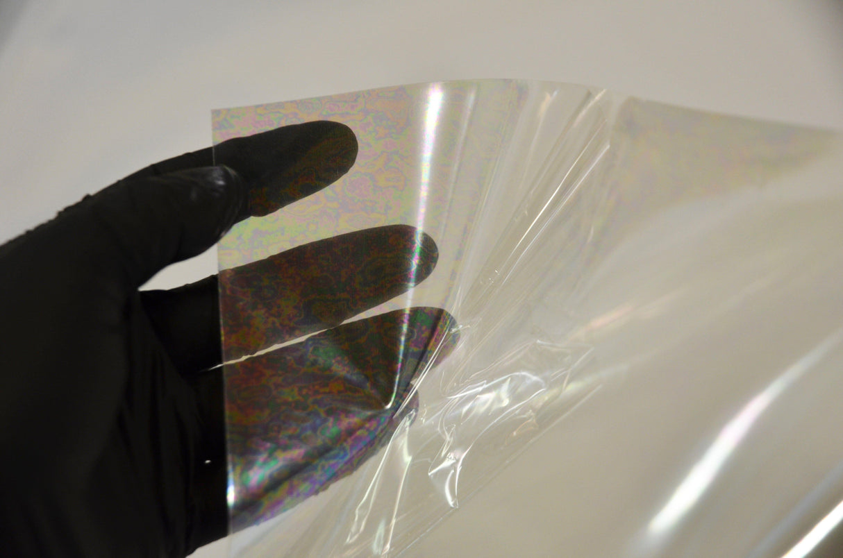 Iridescent Transparent TPU Fabric | Holographic TPU Fabric Yard x 54" Wide | Rainbow & Waterproof TPU | Non Transparent | Soft Non Stretch Fabric mytextilefabric
