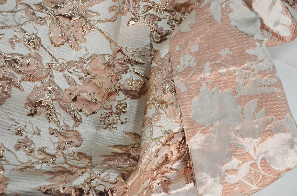 Floral Bubble Metallic Jacquard | Design 17709 | 54" Wide | Multiple Colors | Fabric mytextilefabric