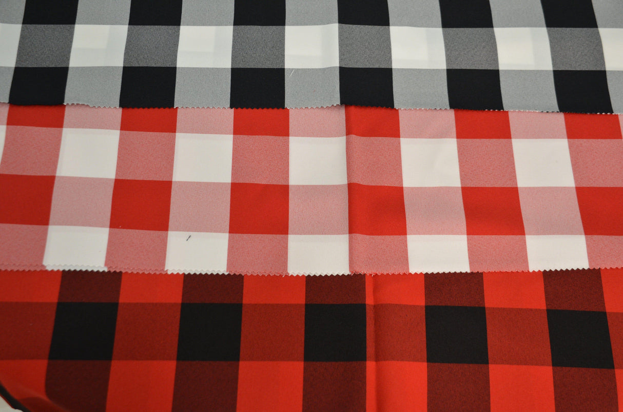 Buffalo Plaid Gingham Checkers | 2" Plaid Checkers | 60" Wide | Buffalo Checkers Fabric | Fabric mytextilefabric