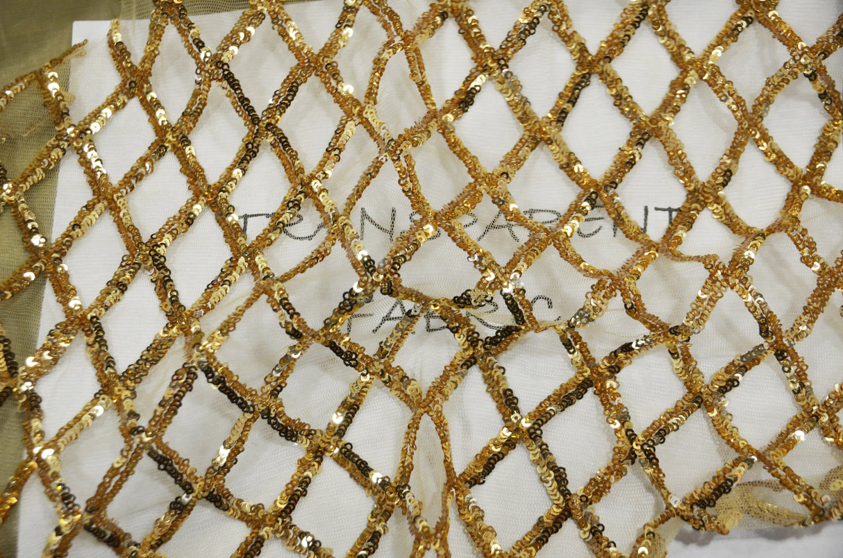 Luxury Glitz Sequins Lace Fabric | Bridal Lace Fabric | 54" Wide | Multiple Colors | Sequins Fabric by the Yard | Fabric mytextilefabric