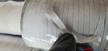 Load image into Gallery viewer, 1/4 Inch Elastic Braided | 220 Yard Spool | White and Black | My Textile Fabric 
